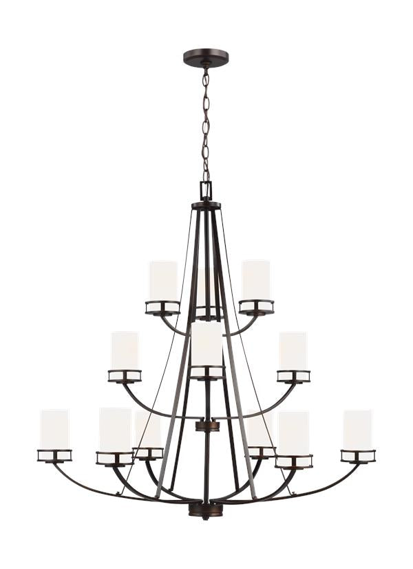 Robie Collection - Twelve Light Chandelier | Finish: Burnt Sienna - 3121612-710