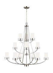 Robie Collection - Twelve Light Chandelier | Finish: Brushed Nickel - 3121612EN3-962