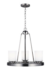 Kemal Collection - Three Light Chandelier | Finish: Brushed Nickel - 3130703-962