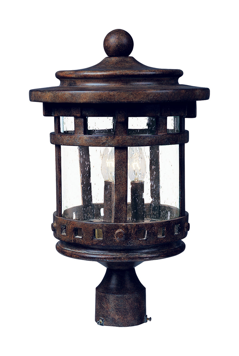 Santa Barbara Cast 3-LT Outdoor Pole/Post Lantern