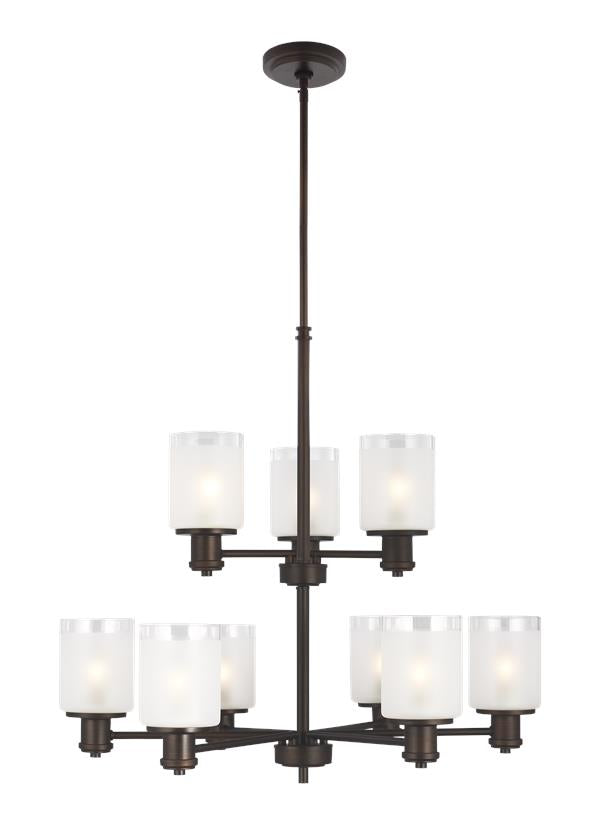 Norwood Collection - Nine Light Chandelier | Finish: Burnt Sienna - 3139809EN3-710