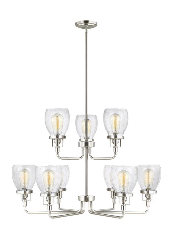 Belton Collection - Nine Light Up Chandelier | Finish: Brushed Nickel - 3214509-962