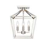 Millennium Lighting Four Light Semi Flush Mount Ceiling Light (Available in Matte Black, Modern Gold, Satin Nickel)