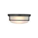 Millennium Lighting Two Light Flush Mount Ceiling Light, Arlson Collection, (Available in Brushed Nickel or Matte Black Finish)