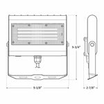 LED Architectural Flood Light with Trunnion, Selectable Wattage 15/20/30/50W, Selectable CCT 120-277V