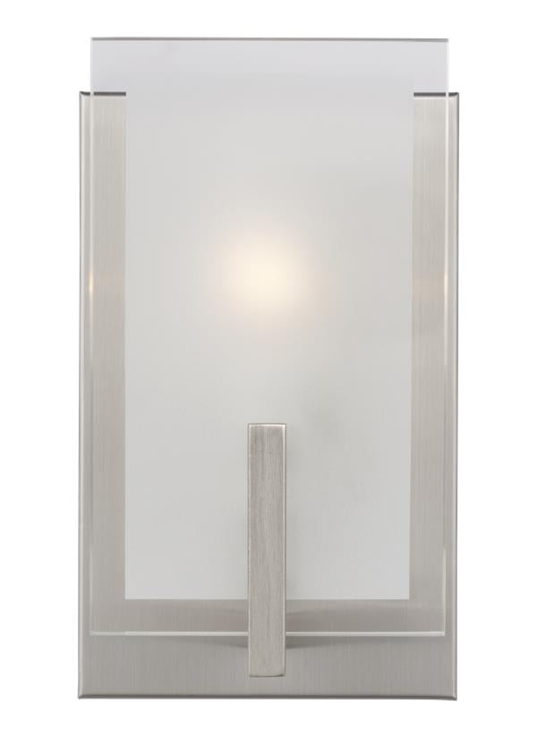 Syll Collection - One Light Wall / Bath Sconce | Finish: Brushed Nickel - 4130801-962