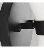 Clark 1 Light 7" Wall Bath Fixture Wall Light, Midnight Black or Brushed Nickel