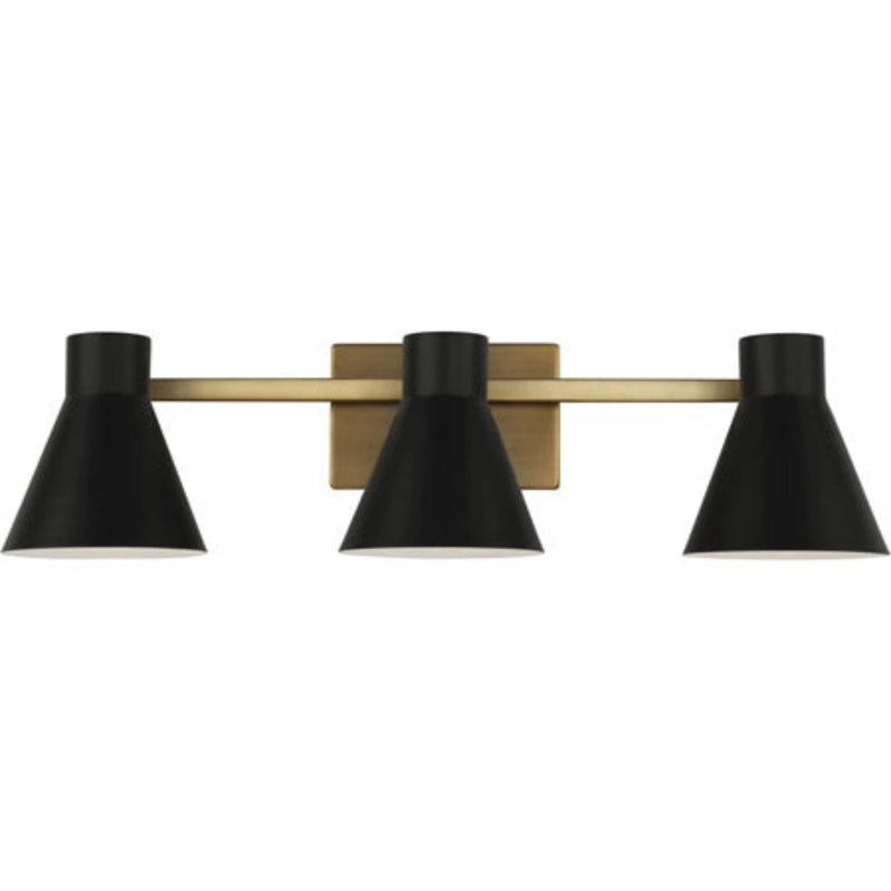 Towner 3 Light 26" Black Wall Bath Fixture Wall Light