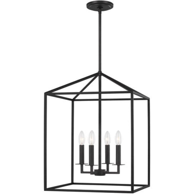 Perryton 4 Light Midnight Black Foyer Pendant Ceiling Light