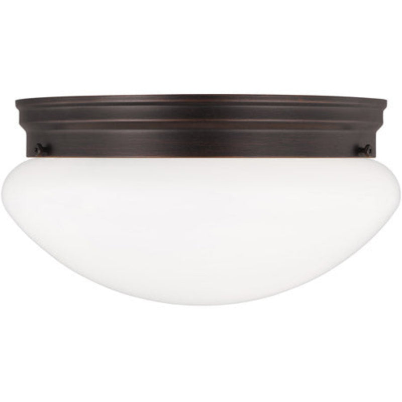 Webster 2 Light 10" Bronze Ceiling Flush Mount Ceiling Light