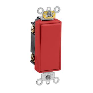 Three Way Switch, 20 Amp, 120/277 Volt, Red