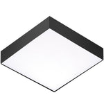 8.5" SQ LED Flush Mount, 1,280 Lumens, 18W, 3000K, 120V, White, Black, or Satin Nickel