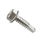 Single #8 tek screw.