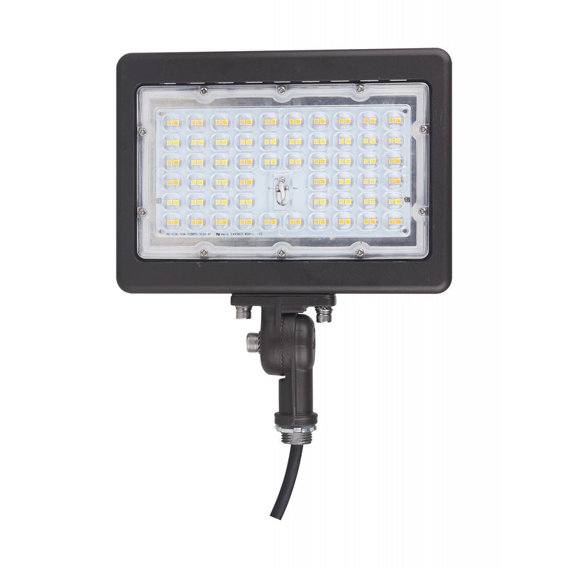 LED Flood Light, 70 Watt, 120-277V, 9800 Lumens, 4000K or 5000K, Bronze Finish