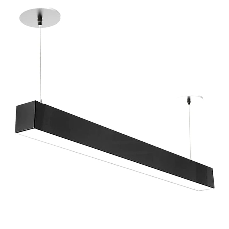 8 FT LED Linear Fixture, 9600 Lumen Max, 80W, CCT Selectable, 120-277V, Black, White or Silver Finish