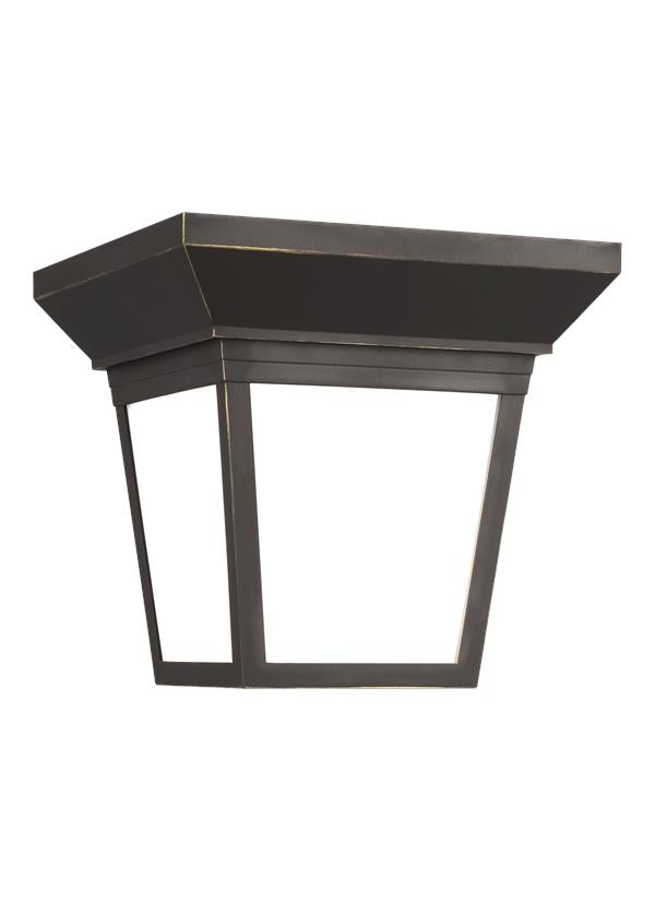 Lavon Collection - One Light Outdoor Ceiling Flush Mount | Finish: Antique Bronze - 7546701EN3-71