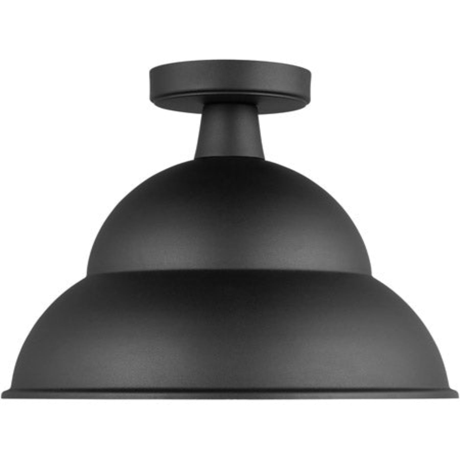 Barn Light 1 Light 14" Black Flush Mount Ceiling Light