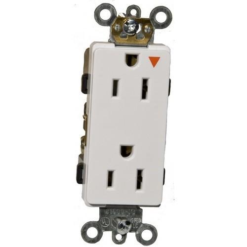 Isolated Ground Decorative Duplex Receptacle