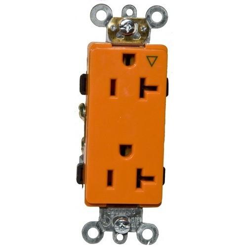 Isolated Ground Decorative Duplex Receptacle