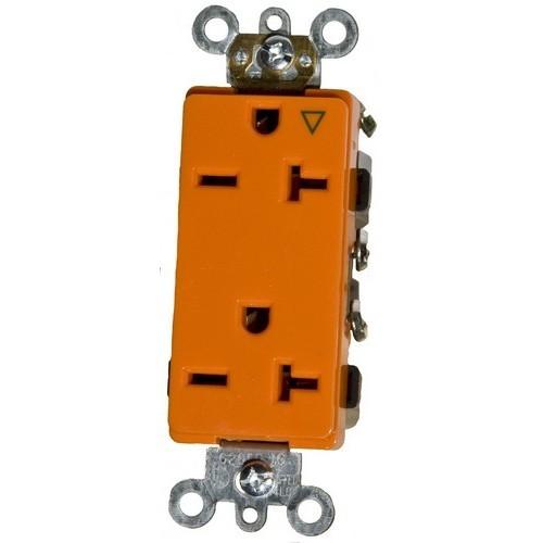 Isolated Ground Decorative Duplex Receptacle