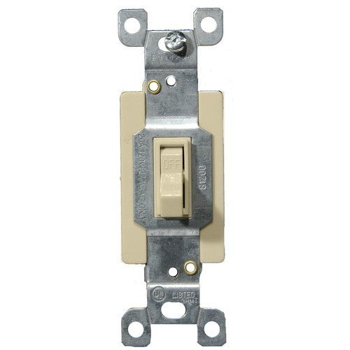 Commercial 3 Way Toggle -Switch Ivory 20A-120/277V