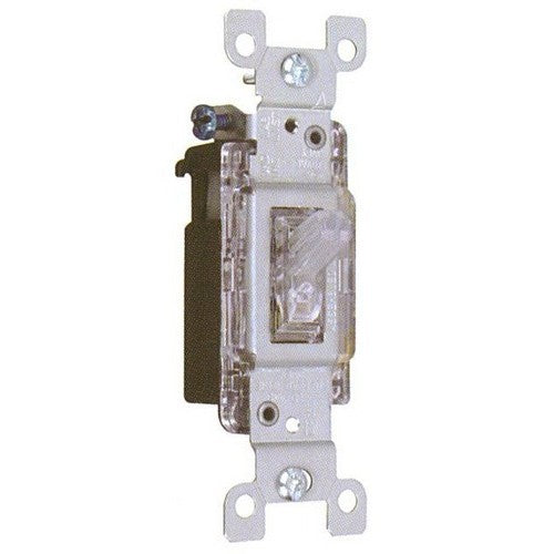 Back Lit Toggle Switch 3 Way 15A-120/277V