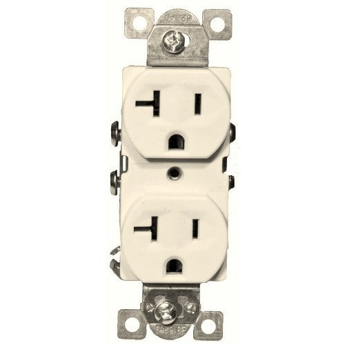 Commercial Duplex Receptacle -20A 125V White - 82151 | Warehouse ...