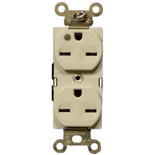 Hospital Grade Duplex Receptacle Ivory 15A-250V