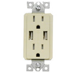 Decorative USB Chargers & Tamper Resistant Duplex Receptacle