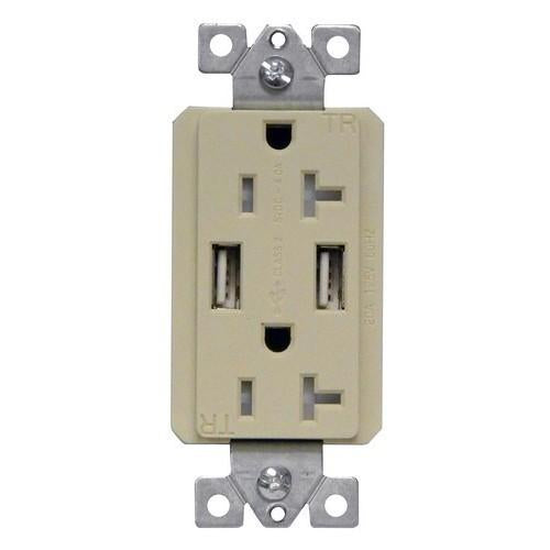 Decorative USB Chargers & Tamper Resistant Duplex Receptacle