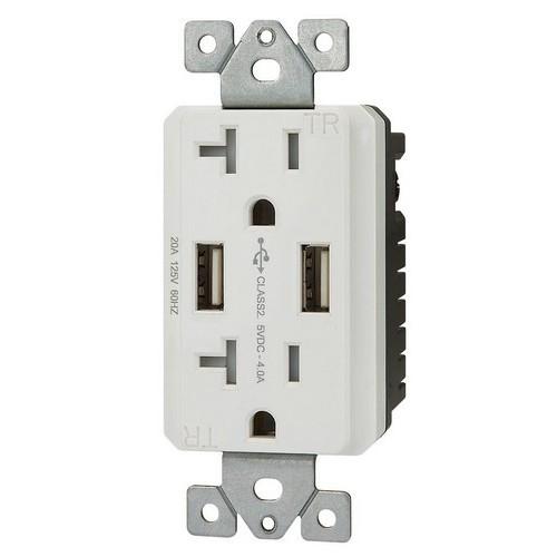 Decorative USB Chargers & Tamper Resistant Duplex Receptacle