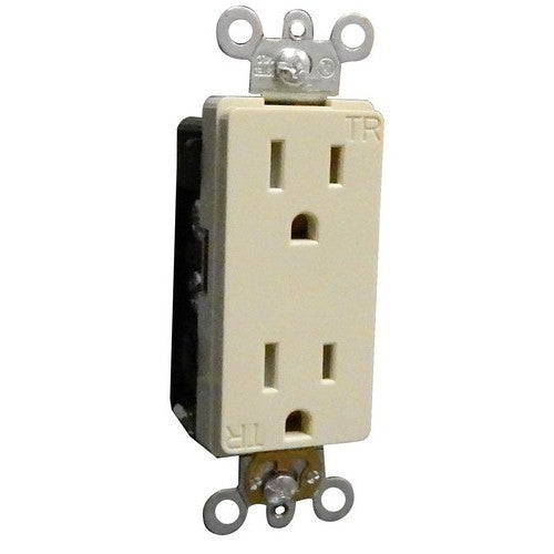 Decorative Tamper Resistant Commercial Grade Duplex Receptacle