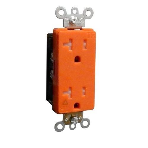 Decorative Tamper Resistant Isolated Ground Duplex Receptacle