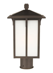 Tomek Collection - One Light Outdoor Post Lantern | Finish: Antique Bronze - 8252701EN3-71