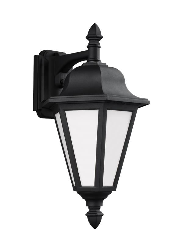 Brentwood Collection - Medium One Light Outdoor Wall Lantern | Finish: Black - 89825-12