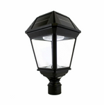 Gama Sonic Imperial III Commercial Solar Post Light, 300 Lumens, CCT Selectable 2700K/6000K