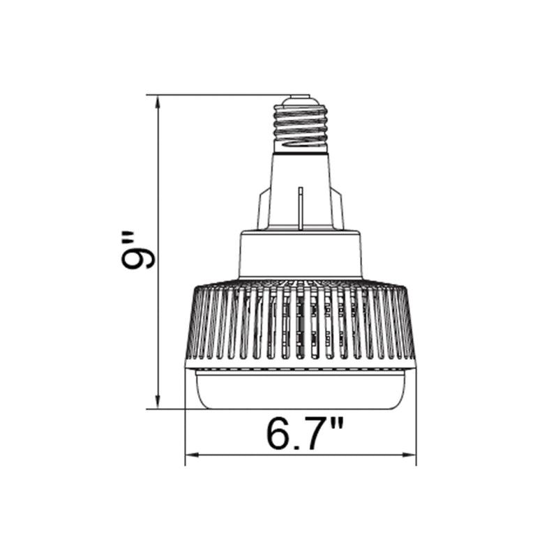 High-Power LED Retrofit Lamp 60 watt, 120-277V, E39 Base