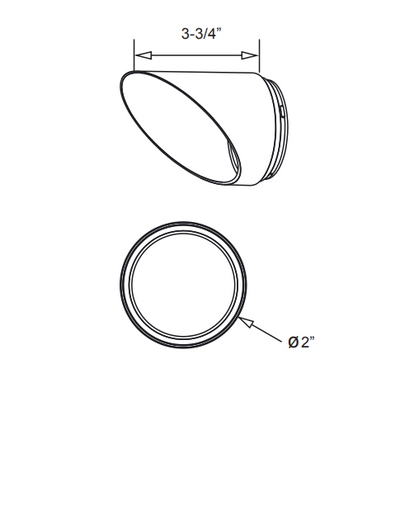 ATOM Series - Wall Wash White Trim Ring