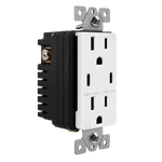 3.6A Dual USB Type C Wall Outlet Charger with 15A Tamper-Resistant Receptacle