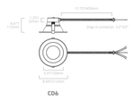 LED 6 Inch Commercial Downlight, Wattage Selectable: 8W/12W/16W, CCT Selectable: 3000K/3500K/4000K, 120-277V