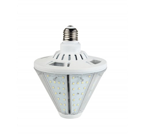 LED Post Top Corn Lamp with Reversable Mogul Base, 40 watt, 120-277V, E39 Base