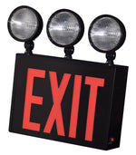 New York City Approved LED Exit/Emergency Combo, 2/3 Heads, Single Face