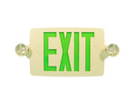 Thin LED Exit/Emergency Thermoplastic Combo, Red or Green