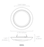 8 Inch LED Disk Downlight, Surface Mount, 120V, CCT Selectable