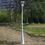 6.5 Foot Decorative Post, 3" Fitter, Black or White Finish