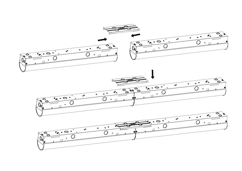 "Blade" End-To-End Mechanical Connection Bracket