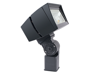 LED Flood Light, 80W, 120-277V, Bronze, Slipfitter Mount