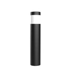 8" Flat Frosted Bollard, 2000 Lumens, 4000K or 5000K, Wattage Selectable, 120-277V, Black or Bronze