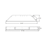 LED 2'x4' Grid Frame High Bay, 130 Watt