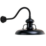 14" Shade Hi-Lite Gooseneck, Milkman Collection, H-7514 Series (Available in Multiple Color Finishes)